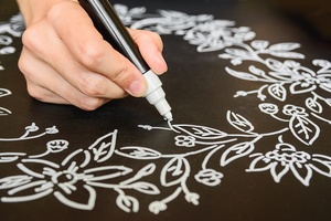 Pennarelli a gesso liquido bianco Premium <span class=keywords><strong>per</strong></span> vetro e lavagna - Product Image 4