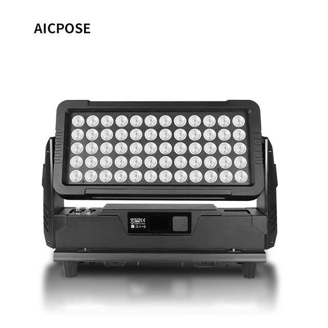 AICPOSE RGBW Dimmer Mode 60x10w LED Strobe Light Waterproof Ip65 City Color Flood Light for Stage