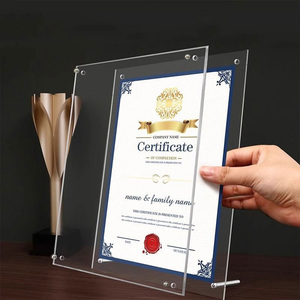 Cadres <span class=keywords><strong>photo</strong></span> en acrylique, cadres <span class=keywords><strong>photo</strong></span> transparents pour bureau, design moderne et simple, <span class=keywords><strong>cadre</strong></span> pour diplôme et documents de remise de diplôme - Product Image 6