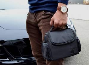 Échantillon gratuit Sac à bandoulière pour appareil photo unisexe imperméable avec trépied pour éclairage annulaire et éclairage d'appoint - Vente en gros d'usine - Product Image 3