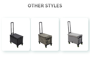 Ống hành lý giỏ hàng hộ gia đình mua sắm có thể thu vào siêu thị Xe Đẩy Tay giỏ hàng Hot Bán không thấm nước nền tảng gấp nhựa - Product Image 4