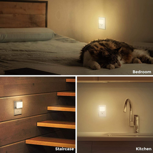 Mini Lámpara Nocturna LED Cuadrada Ultrafina de 0.3W <span class=keywords><strong>con</strong></span> Sensor de Luz, Enchufable, para Bebés y Niños - Product Image 6