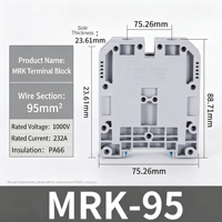 Bloc de bornes sur rail DIN série Mrk 2,5 mm² avec connexions à vis
