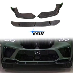 Nuevo KSUI para X5M <span class=keywords><strong>F95</strong></span>, Parachoques Delantero Modificado, Mejora de la Barra Inferior, Kit de Carrocería con Labio Delantero de Fibra de Carbono - Product Image 1