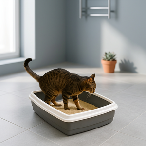 Caja de Arena Inteligente para Gatos de Diseño Italiano, Fabricada en Italia, Bandeja de Arena para Gatos de Plástico Conveniente y Accesorios - Product Image 3