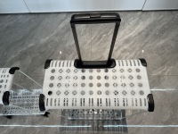 JX8073 Cadre télescopique en aluminium de 20 "24" 28 "Chariot à 4 roues en métal avec poignée de valise pour sacs d'école