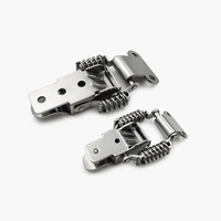 Loquet de serrage à levier en acier inoxydable 304 poli avec ressort de compression et cadenas pour poignée de four et armoire industrielle