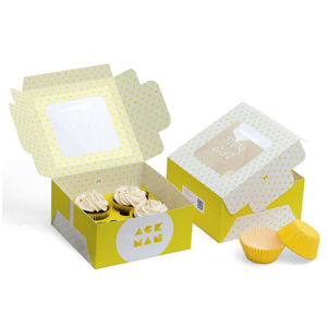 Biểu tượng tùy chỉnh Muffin bánh Hộp bao bì <span class=keywords><strong>cupcake</strong></span> hộp 12 lỗ 6 lỗ <span class=keywords><strong>cupcake</strong></span> hộp với cửa sổ và chèn - Product Image 1
