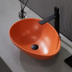 新デザインモダンな卵形洗面化粧台トップ洗面器のホテル