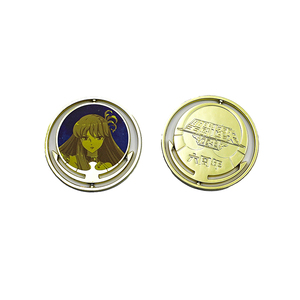 Monedas de Latón con Impresión UV Metálica Dorada Brillante, Diseño de Anime, Chica Linda Giratoria con Moneda, Personaje de TV/Película, Moneda de Recuerdo - Product Image 3