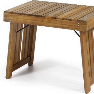 <b>Outdoor</b> folding wooden <b>side</b> <b>table</b>, foldable terrace alder wood <b>side</b> <b>table</b>, pool terrace small <b>outdoor</b> <b>table</b>. - Product Image 1