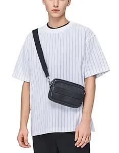 Maglietta da Baseball con Logo personalizzato da uomo in bianco <span class=keywords><strong>e</strong></span> nero con ricamo <span class=keywords><strong>a</strong></span> tracolla magliette <span class=keywords><strong>a</strong></span> strisce - Product Image 1