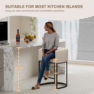 Tabouret <span class=keywords><strong>de</strong></span> <span class=keywords><strong>bar</strong></span> moderne ALINUNU <span class=keywords><strong>en</strong></span> forme <span class=keywords><strong>de</strong></span> seau <span class=keywords><strong>avec</strong></span> dossier et accoudoirs, tabouret <span class=keywords><strong>de</strong></span> <span class=keywords><strong>bar</strong></span> rembourré <span class=keywords><strong>en</strong></span> <span class=keywords><strong>tissu</strong></span> <span class=keywords><strong>de</strong></span> lin, <span class=keywords><strong>chaise</strong></span> d'îlot <span class=keywords><strong>de</strong></span> cuisine - Product Image 5