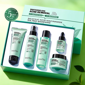 Ensemble de soins de la peau SADOER à l'acide salicylique et à la niacinamide, marque privée, éclaircissant, anti-acné, élimination des taches, crème hydratante - Product Image 1