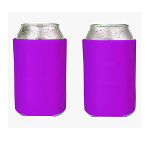 Wholesale Soft Foldable Fashion Durable Neoprene 16oz Can <b>Cooler</b> Black Stubby <b>Cooler</b> with Custom Business Logo - Product Image 5