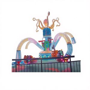 Grand équipement d'amusement de luxe en forme de pieuvre pour enfants, pour parcs et places publiques, manège rotatif, attraction de divertissement, produit phare des réseaux sociaux - Product Image 1