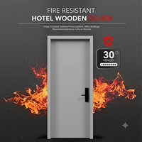 Porte coupe-feu insonorisée homologuée UL, résistante au feu pendant 45 à 60 minutes, pour couloir d'hôtel cinq étoiles et cloisonnement d'espaces publics