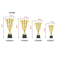 Trophée Cup – trophée en métal de taille personnalisée, pour coupe de Sport, en métal plaqué or argent, trophée