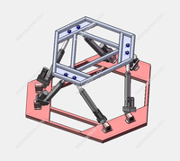 DIY TELA Plateforme de mouvement 6DOF en aluminium de haute qualité pour simulateur de course et simulateur de vol domestique