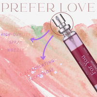PREFER LOVE Vente en gros à prix réduit 20ml Mini Eau de Parfum Floral Frais Vaporisateur Portable Parfum pour Femme Corps