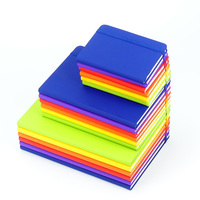Cahier de planificateur à spirale A5 personnalisé cuir PU orange vif avec fente pour stylo fermeture à sangle et étiquette de ruban pour l'école ou le bureau