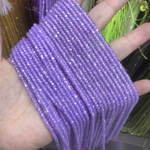 Perline Sfaccettate in Zirconio Multicolore 2*3mm, Filo di Perle Sciolte per Gioielli e Collane - Product Image 2