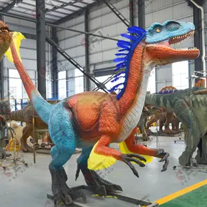 Vergnügung spark Künstliches lebensechtes realistisches Dinosaurier modell Gefiedertes Dinosaurier