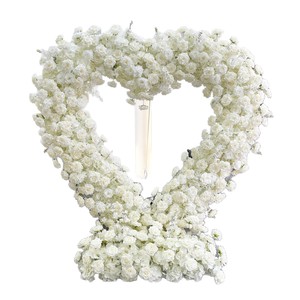 Scaffale in Ferro a Forma di Cuore con Fiori Artificiali (Decorazione Romantica Cinese per <span class=keywords><strong>Sfondo</strong></span> Matrimoniale, Palcoscenico, Proposta, Eventi e Celebrazioni) - Product Image 5