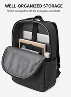 Sac à dos pour ordinateur portable grande capacité, imperméable, avec fermeture éclair, en polyester, pliable, sac à bandoulière tendance, grande capacité