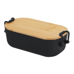 Lonchera Ecológica Promocional de 850 ml con Tapa de Bambú, Impresión UV, Hecha de PP Reciclado para Almacenamiento de Alimentos en Oficina, Hogar y Cocina - Product Image 3