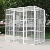 Soldes d'Usine Grandes Cages pour Oiseaux Perroquets, Volières d'Extérieur pour Animaux de Compagnie Chats Chiens, Spacieuses et Respirantes pour l'Élevage