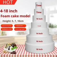 Hersteller Direkt vertrieb-Prothetik schaum Fondant Dekorieren Backen Übungs form Kunststoff Kuchen Basis modell für die Back praxis
