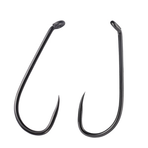 60 Degrés Jig Nymphe <span class=keywords><strong>Streamer</strong></span> Crochet 18 #-2 # Barbed Barbless Fly Tying Hooks Crochet De Pêche À La Mouche - Product Image 1