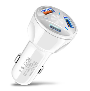 Multi Port Car Charger Dual USB+PD Car Charging PD Fast Charging USB+Type-C <strong>Interface</strong> Car Charging Head - Product Image 1