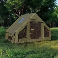Tente de camping gonflable personnalisée, imperméable, pliable, portable, pour 4 à 6 personnes, avec tissu Oxford 600D, une chambre, pour une utilisation en extérieur