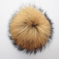 MWFur Street Fashion Fashion Fourrure de raton laveur Pom pom Boules de fourrure pour chapeau Boules de poils de raton laveur pour sacs Charms