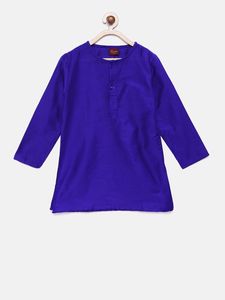 Conjunto Étnico para Niñas con Blusa Bordada con Volantes y Pantalones Palazzo Estampados en Blanco y Azul (0-6 Meses a 14 Años) - Product Image 4