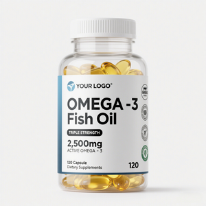 100% อะแลสกาไวด์2500มก. ออกฤทธิ์โอเมก้า-3แคปซูลอาหารเสริม120แคปซูล - Product Image 1