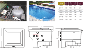Filtre <span class=keywords><strong>à</strong></span> sable de <span class=keywords><strong>piscine</strong></span> en fibre de verre creusé <span class=keywords><strong>avec</strong></span> <span class=keywords><strong>pompe</strong></span> équipement d'électrolyseur de sel comprenant une <span class=keywords><strong>pompe</strong></span> <span class=keywords><strong>à</strong></span> <span class=keywords><strong>chaleur</strong></span> d'échelle de nettoyage - Product Image 6