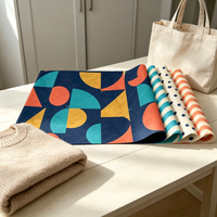 Papier de soie de luxe pour emballage cadeau, design personnalisé, impression sur mesure, fourni par l'usine