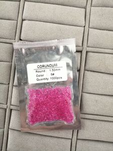 스타젬 루비 루즈 젬스톤 다크 로즈 레드 코런덤 5 #   라운드 컷 루비 반지 스톤 - Product Image 5