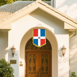 Mini drapeaux de voiture 20x30cm République Dominicaine, accessoires de décoration murale, petits ornements à suspendre - Product Image 3