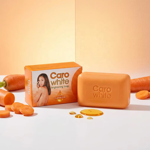 Savon éclaircissant <span class=keywords><strong>Caro</strong></span> White à l'huile de carotte - Savon naturel éclaircissant pour la peau pour un teint uniforme, enrichi en vitamine E, barre de beauté 180g - Product Image 1