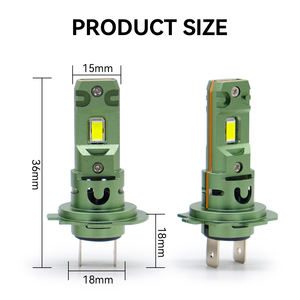 Vente en gros de phares LED H4 en aluminium haute puissance, étanches IP68, 12V 40W 20000lm 6000K Canbus pour voiture universelle - Product Image 2