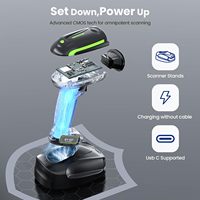 Eyoyo-Lector de código de barras portátil, 3 en 1, Bluetooth, inalámbrico, USB, 1D, 2D, QR, industrial, resistente al agua, IP65