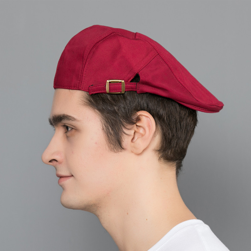 Chef Hat Adjustable Closure Kitchen Cooking Cap Cotton Baker Home Hotel Restaurant Use, White, 52-62cm - View #6