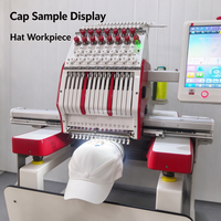 Machine à broder industrielle informatisée pour casquettes et chapeaux, petite production