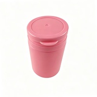 Bouteille en plastique HDPE avec bouchon à anneau de déchirement, vide, pour pilules, protéines en poudre et capsules, vente en gros, portable