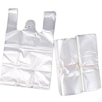 Sacs T-shirt jetables en PE de qualité alimentaire extra-épais, neufs, avec poignée gilet, les plus vendus en gros