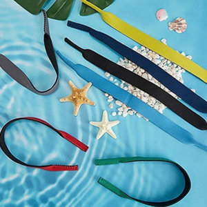 Lunettes de soleil en néoprène avec logo personnalisé, 5 pièces, support antidérapant et réglable, pour lunettes de sport - Product Image 3